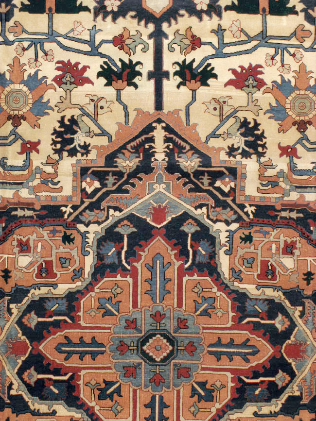 Vintage Persian Heriz Oversize Carpet, No.9162 - Gsblank