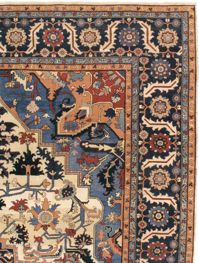 Vintage Persian Heriz Oversize Carpet, No.9162 - Gsblank