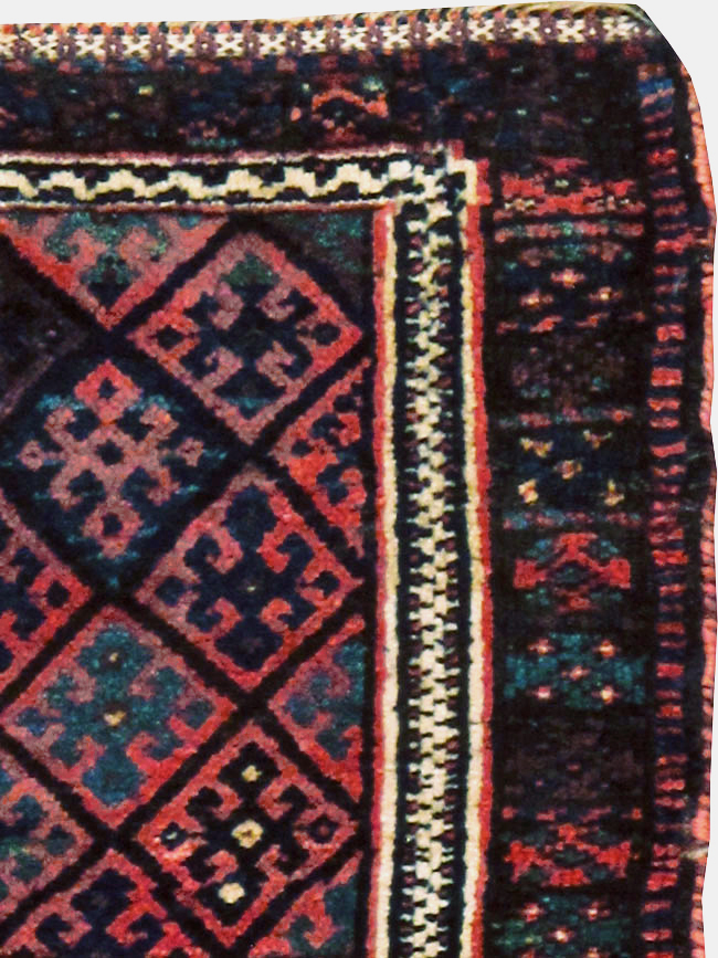 Vintage Persian Kurdish Rug, No.9179 - Gsblank