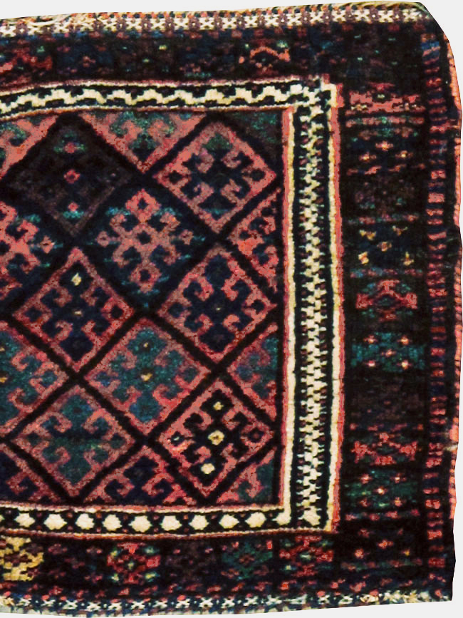 Vintage Persian Kurdish Rug, No.9179 - Gsblank