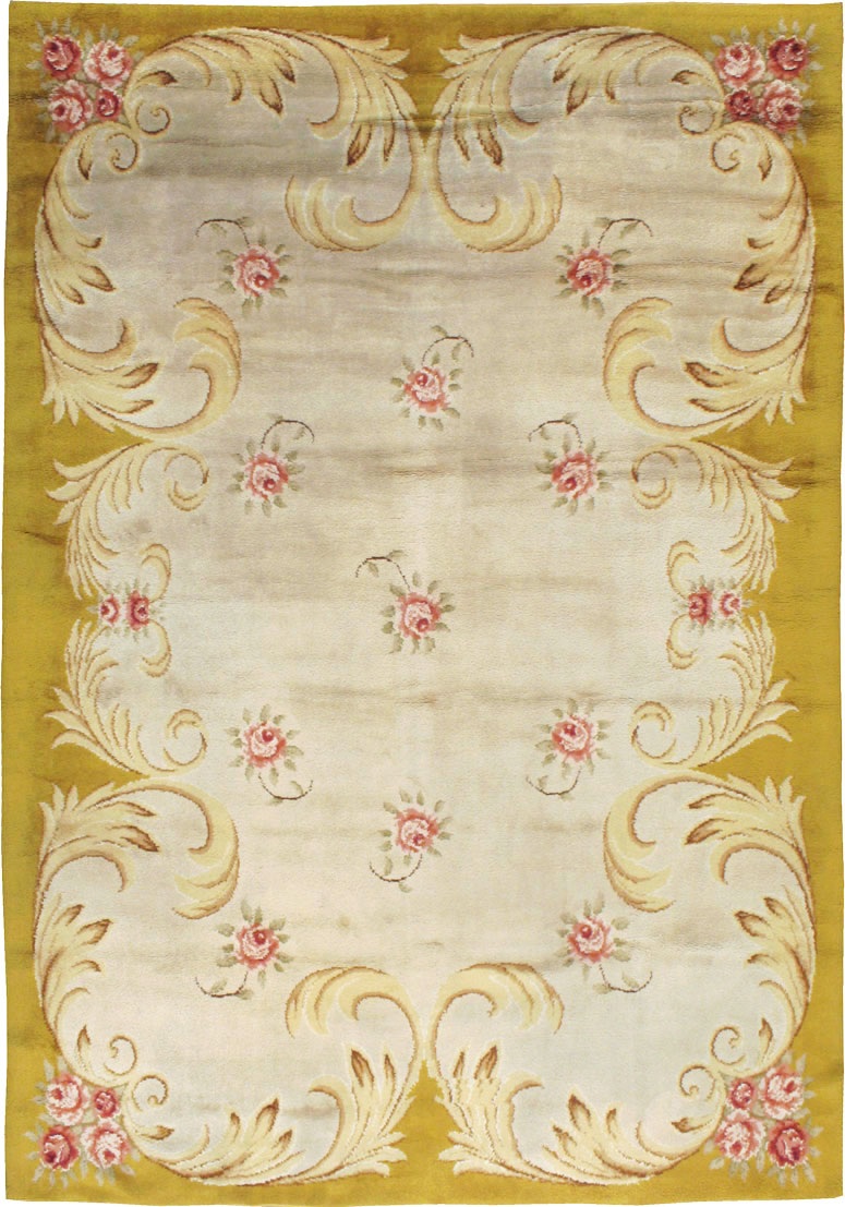 Vintage European Savonnerie Carpet, No.9212 - Gsblank