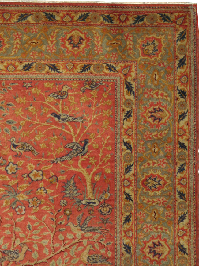 Antique Turkish Sivas Pictorial Rug, No.9222 - Gsblank