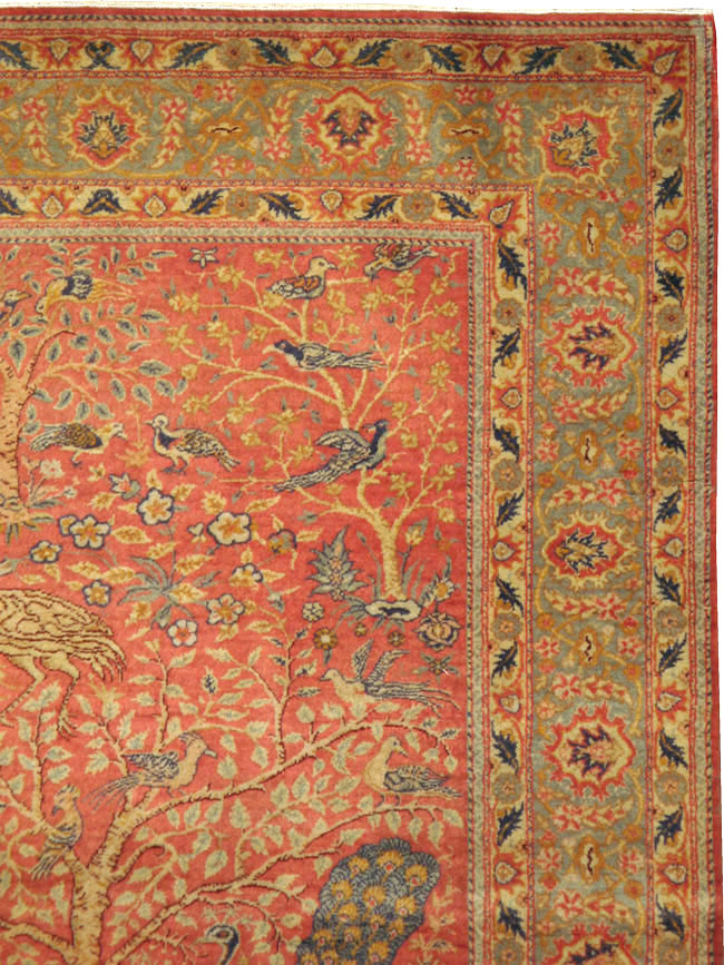 Antique Turkish Sivas Pictorial Rug, No.9222 - Gsblank