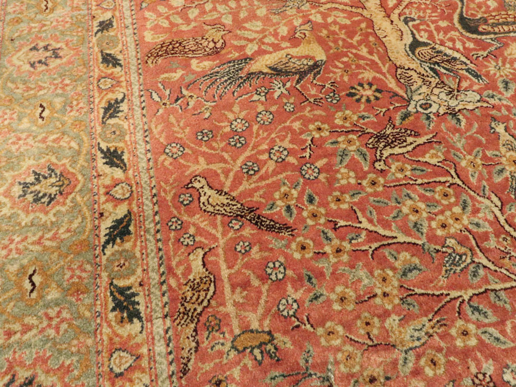 Antique Turkish Sivas Pictorial Rug, No.9222 - Gsblank