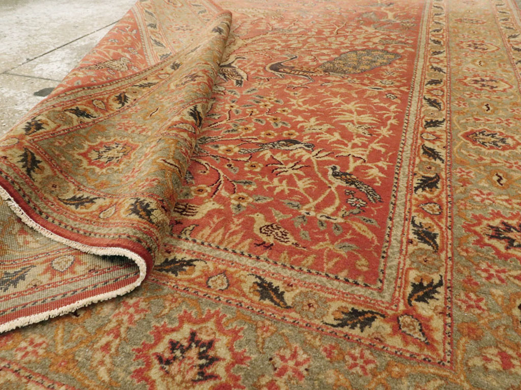 Antique Turkish Sivas Pictorial Rug, No.9222 - Gsblank