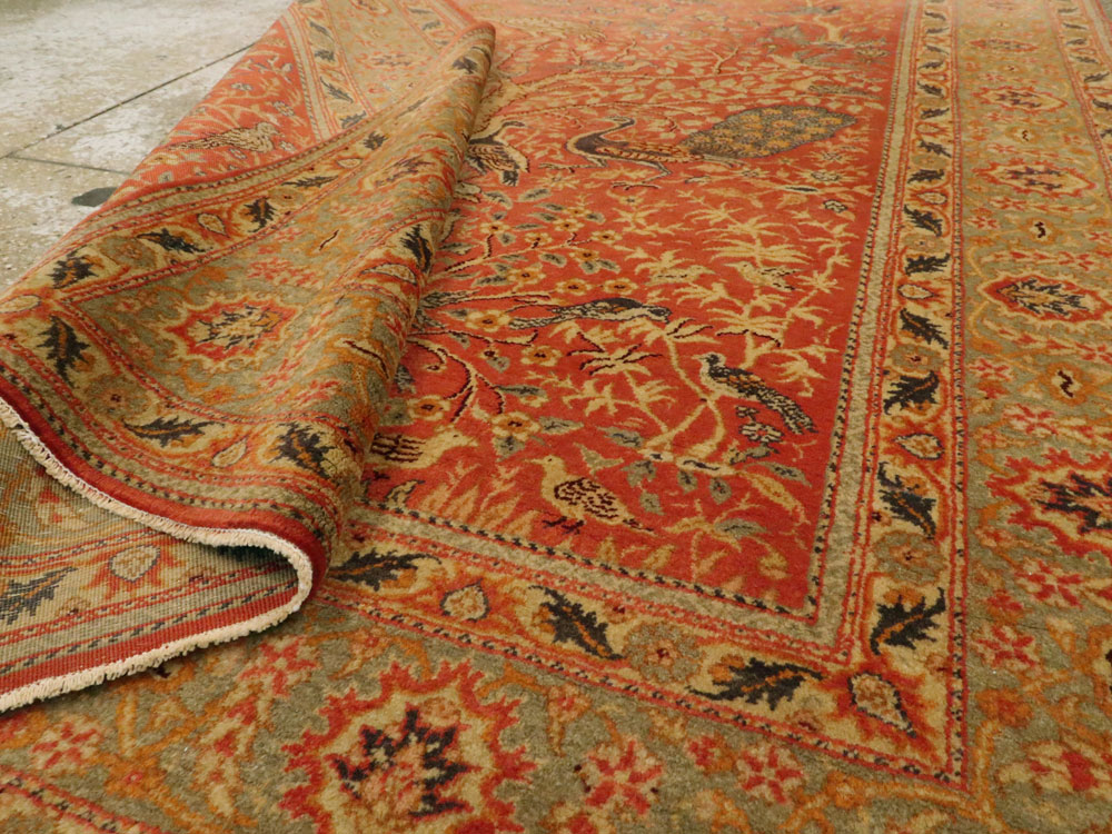 Antique Turkish Sivas Pictorial Rug, No.9222 - Gsblank