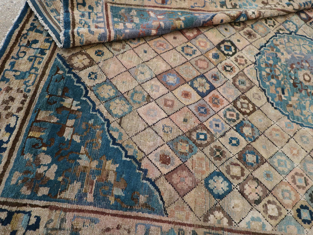 Antique Chinese Ningxia Accent Rug, No.9227 - Gsblank