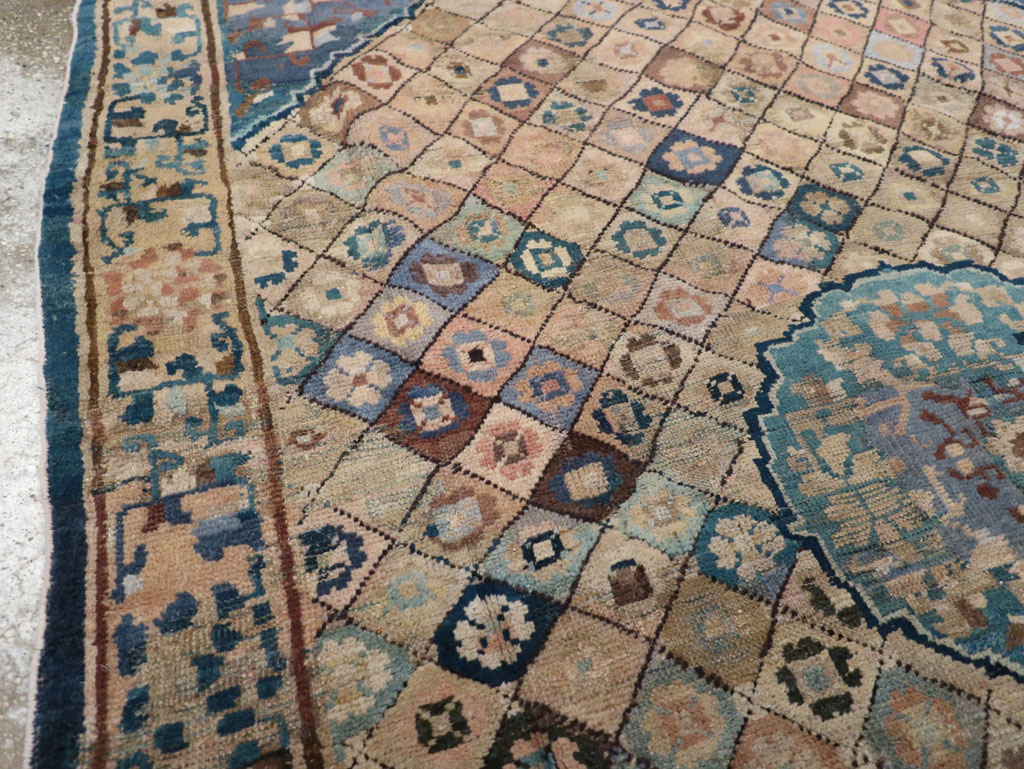 Antique Chinese Ningxia Accent Rug, No.9227 - Gsblank