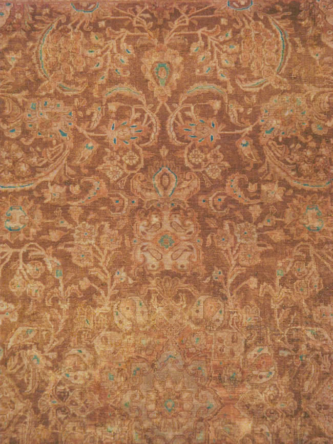 Vintage Persian Kashan Carpet, No.9231 - Gsblank