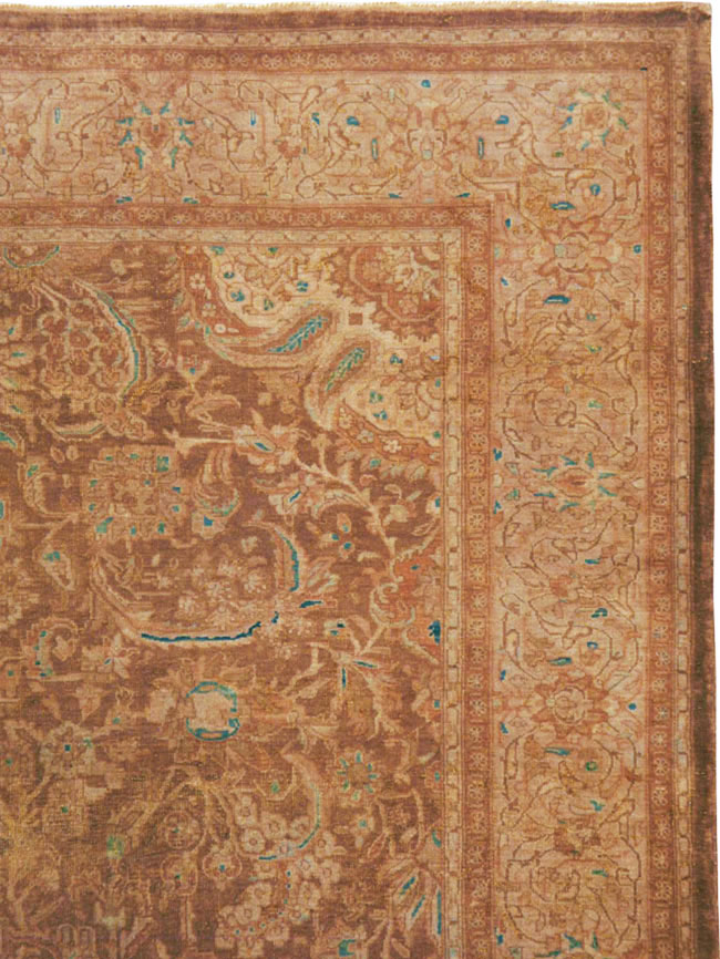 Vintage Persian Kashan Carpet, No.9231 - Gsblank
