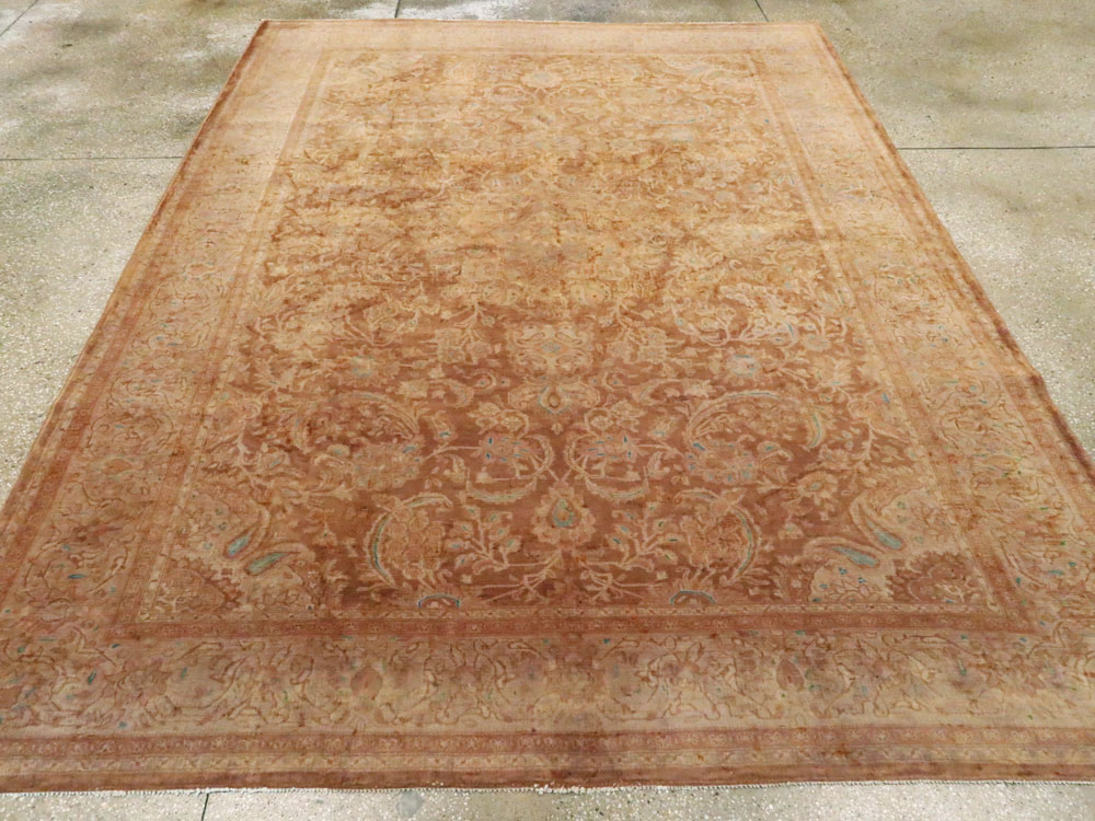 Vintage Persian Kashan Carpet, No.9231 - Gsblank