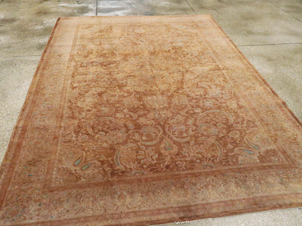 Vintage Persian Kashan Carpet, No.9231 - Gsblank