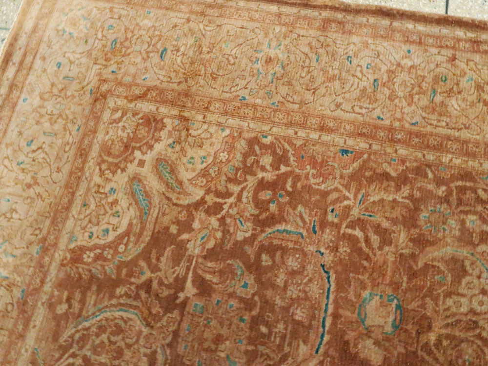 Vintage Persian Kashan Carpet, No.9231 - Gsblank