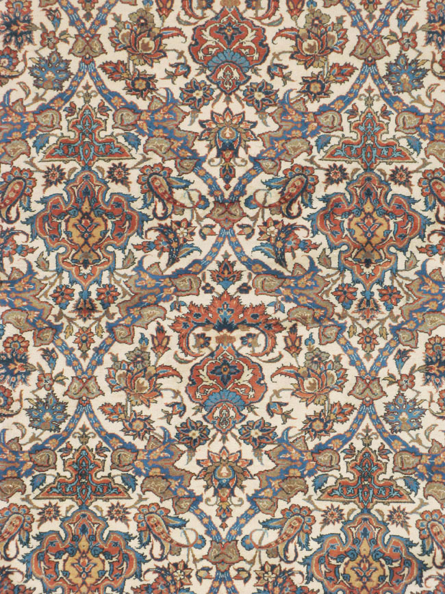 Vintage Persian Isfahan Carpet, No.9238 - Gsblank
