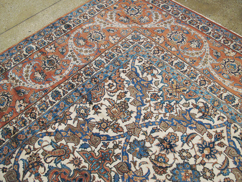 Vintage Persian Isfahan Carpet, No.9238 - Gsblank