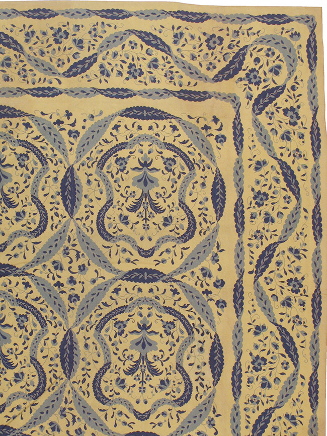 Vintage English Needlepoint Carpet, No.9279 - Gsblank