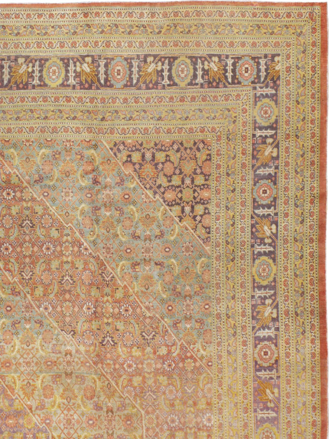 Antique Persian Tabriz Carpet, No.9284 - Gsblank