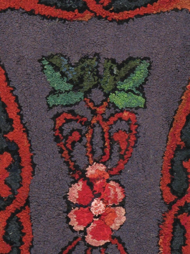 Antique American Hook Carpet, No.9288 - Gsblank