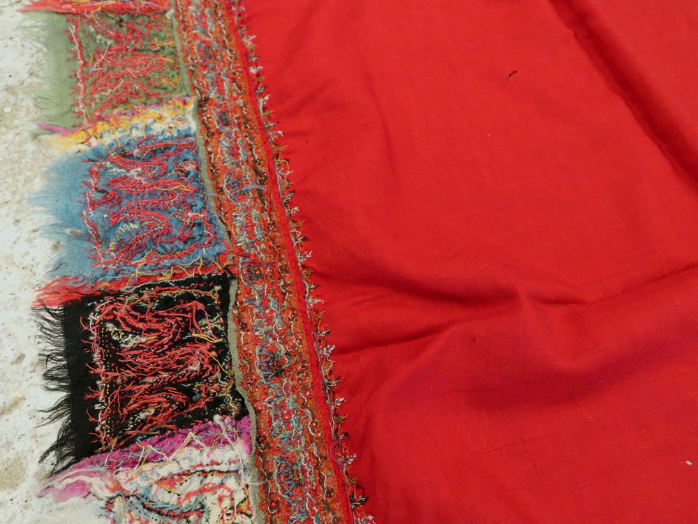 Vintage Jacquard Indian Textile Shawl, No.9291 - Gsblank