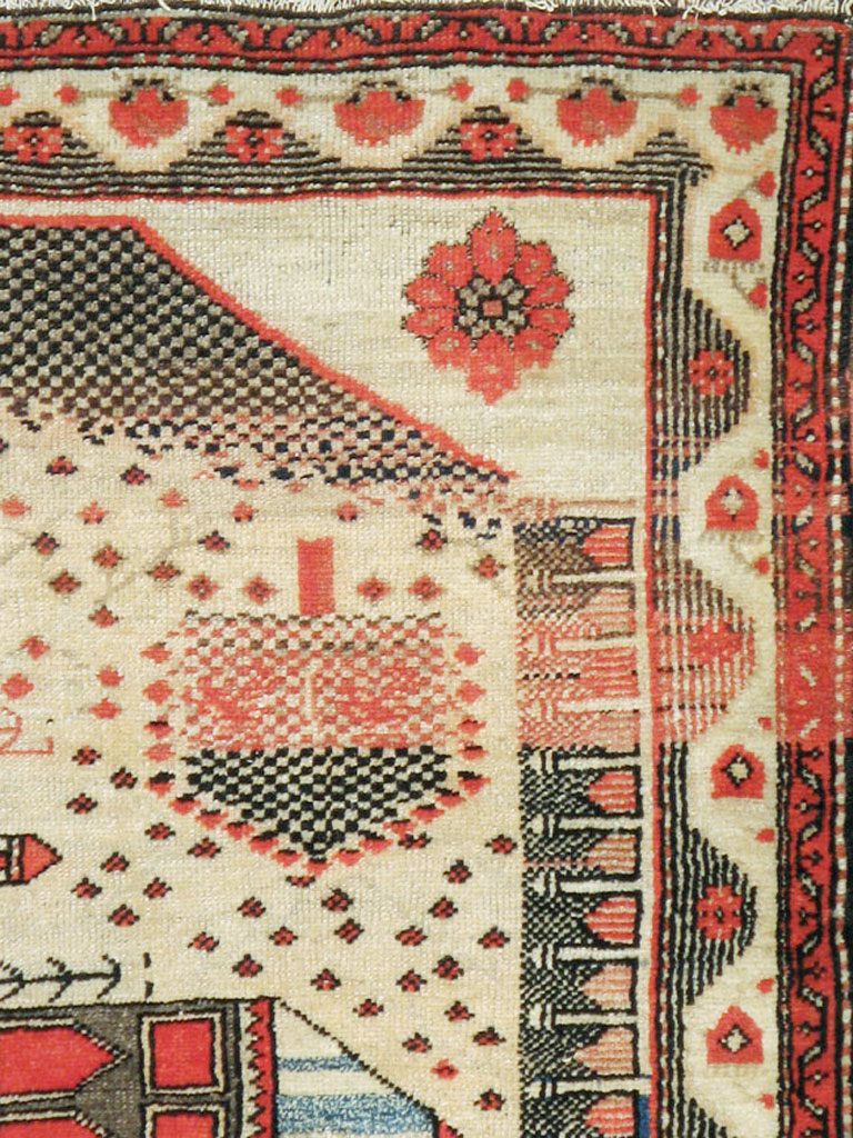 Vintage Turkish Anatolian Pictorial Rug, No.9315 - Gsblank