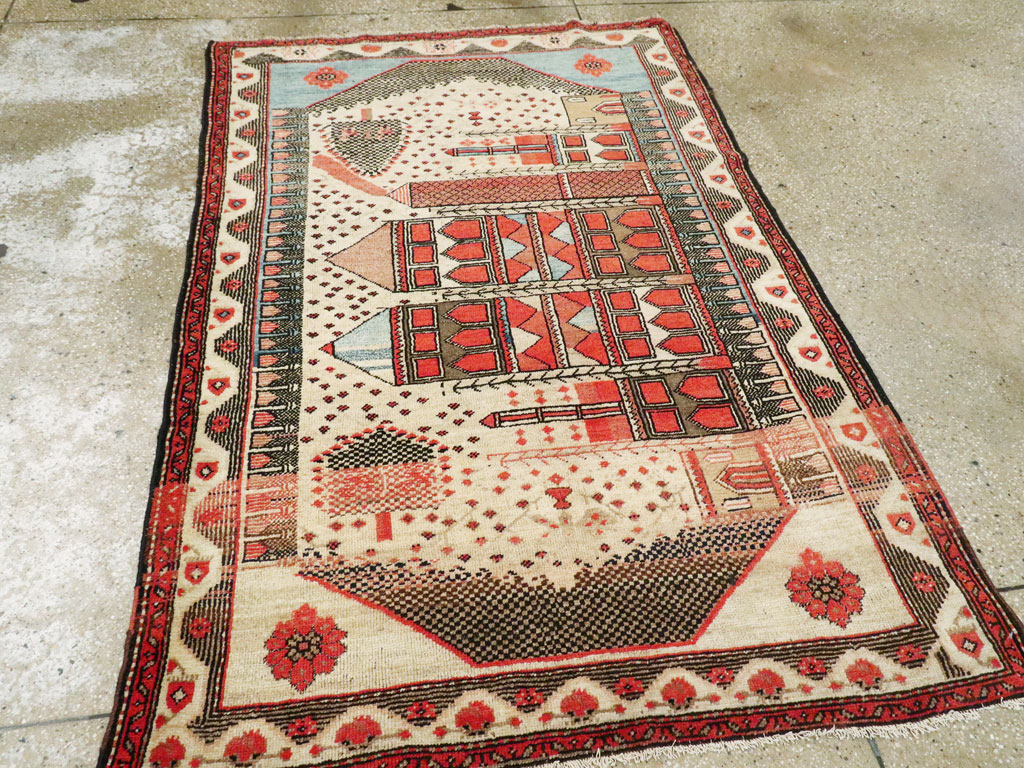 Vintage Turkish Anatolian Pictorial Rug, No.9315 - Gsblank