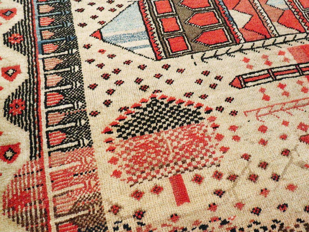 Vintage Turkish Anatolian Pictorial Rug, No.9315 - Gsblank