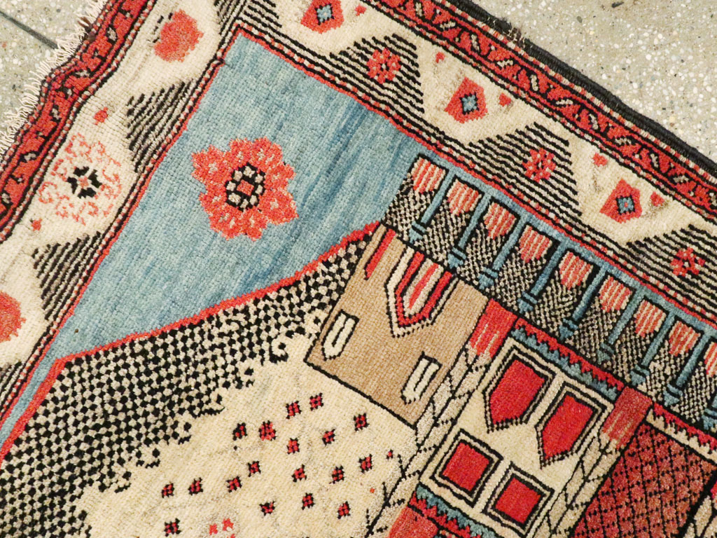 Vintage Turkish Anatolian Pictorial Rug, No.9315 - Gsblank