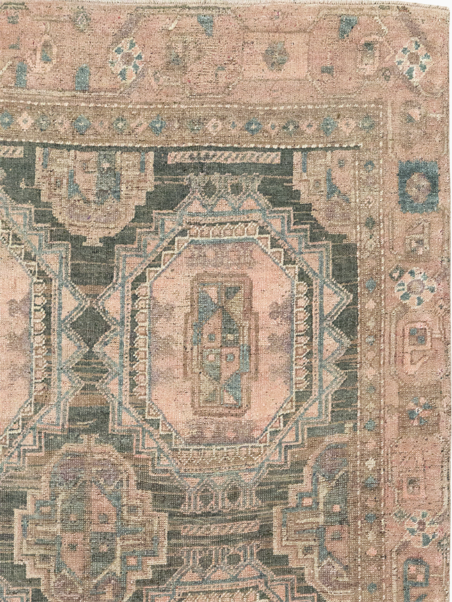 Antique Persian Kurd Bidjar Wide Gallery Runner, No.9328 - Gsblank