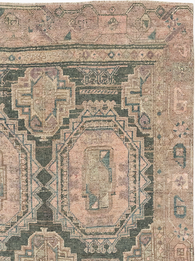 Antique Persian Kurd Bidjar Wide Gallery Runner, No.9328 - Gsblank