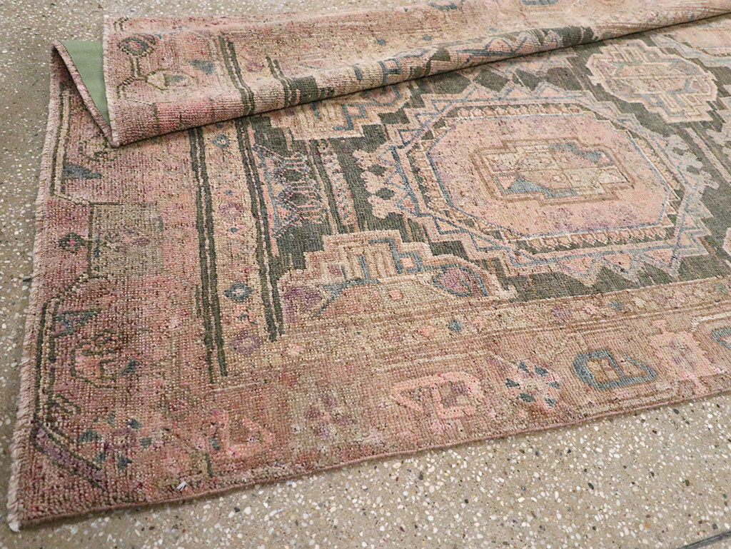 Antique Persian Kurd Bidjar Wide Gallery Runner, No.9328 - Gsblank