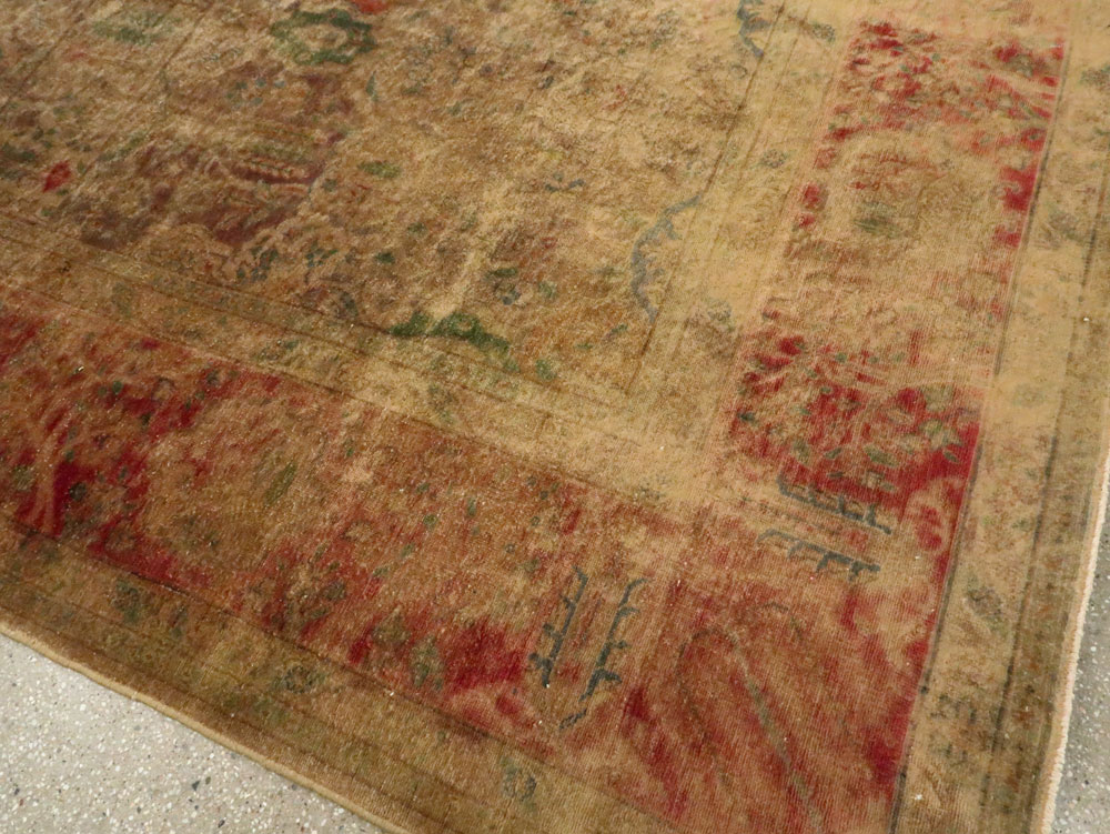 Antique Persian Tabriz Room Size Carpet, No.9334 - Gsblank