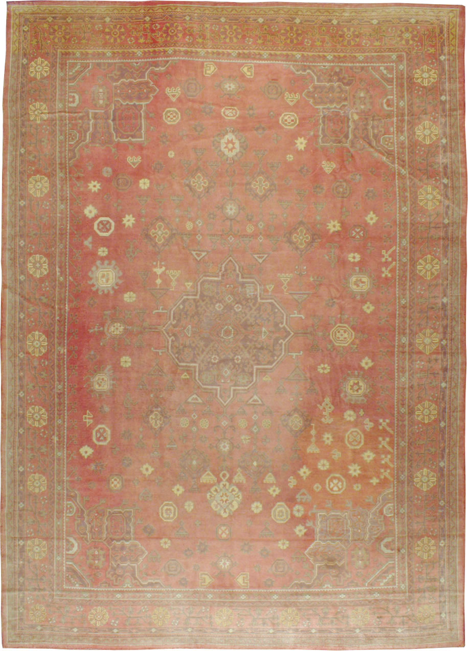 Antique Turkish Oushak Oversize Carpet, No.9335 - Gsblank