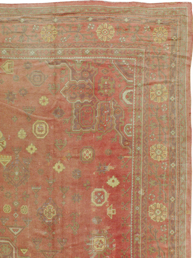 Antique Turkish Oushak Oversize Carpet, No.9335 - Gsblank