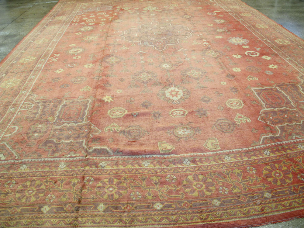 Antique Turkish Oushak Oversize Carpet, No.9335 - Gsblank