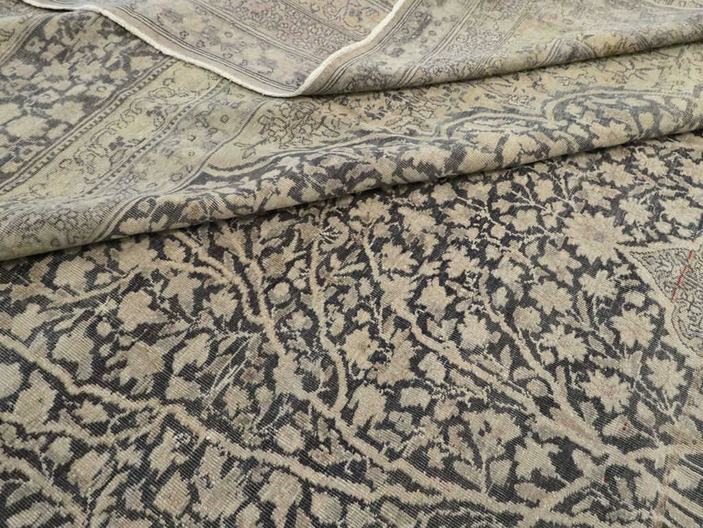 Antique Lavar Kerman Carpet, No.9397 - Gsblank