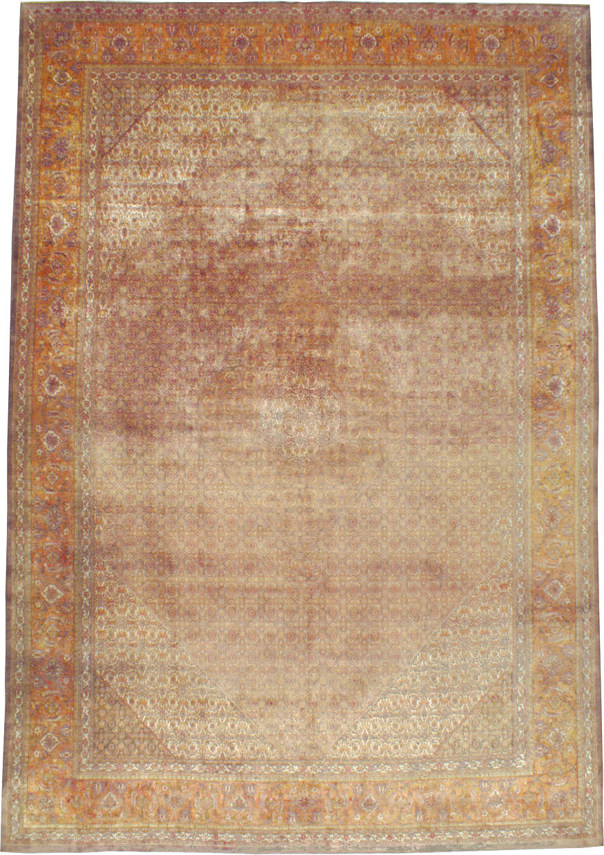 Vintage Persian Tabriz Carpet, No.9422 - Gsblank