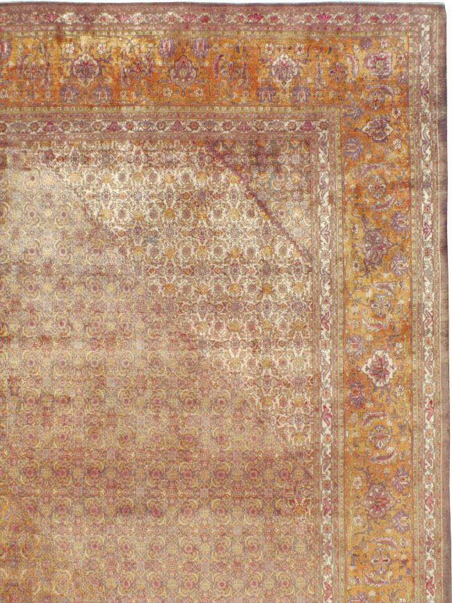 Vintage Persian Tabriz Carpet, No.9422 - Gsblank