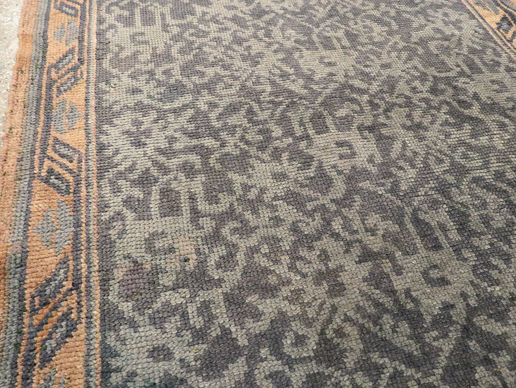 Antique Turkish Oushak Long Runner, No.9424 - Gsblank
