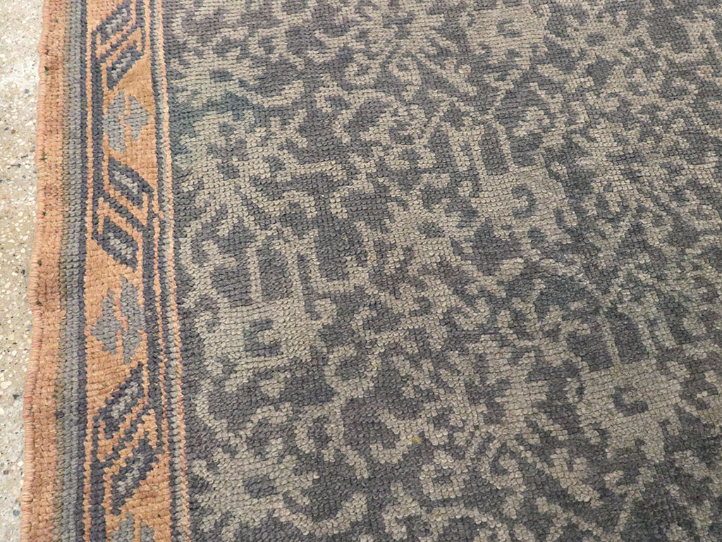 Antique Turkish Oushak Long Runner, No.9424 - Gsblank