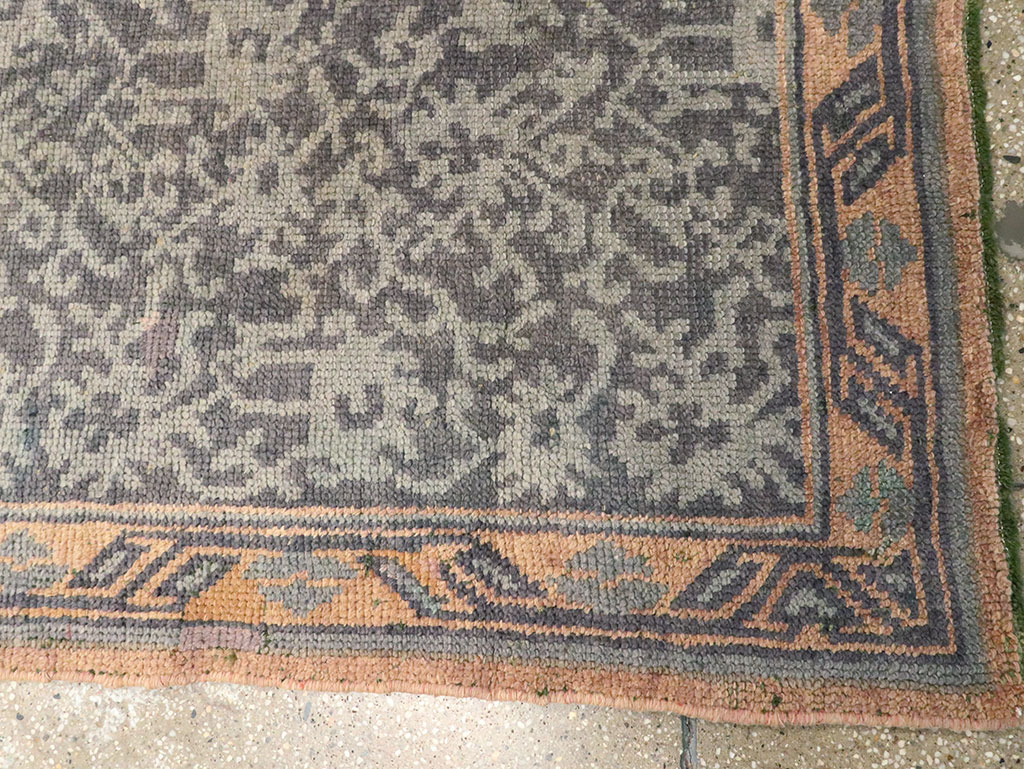 Antique Turkish Oushak Long Runner, No.9424 - Gsblank