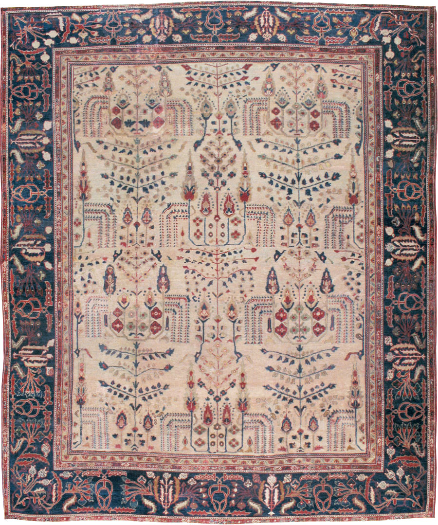 Antique Persian Mahal Carpet, No.9443 - Gsblank