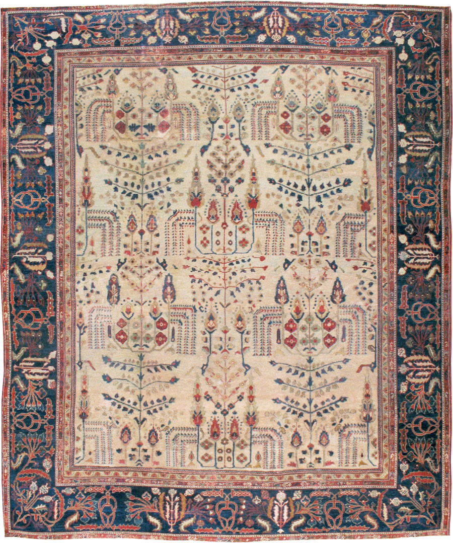 Antique Persian Mahal Carpet, No.9443 - Gsblank