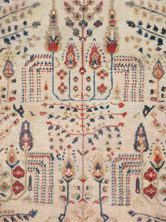 Antique Persian Mahal Carpet, No.9443 - Gsblank