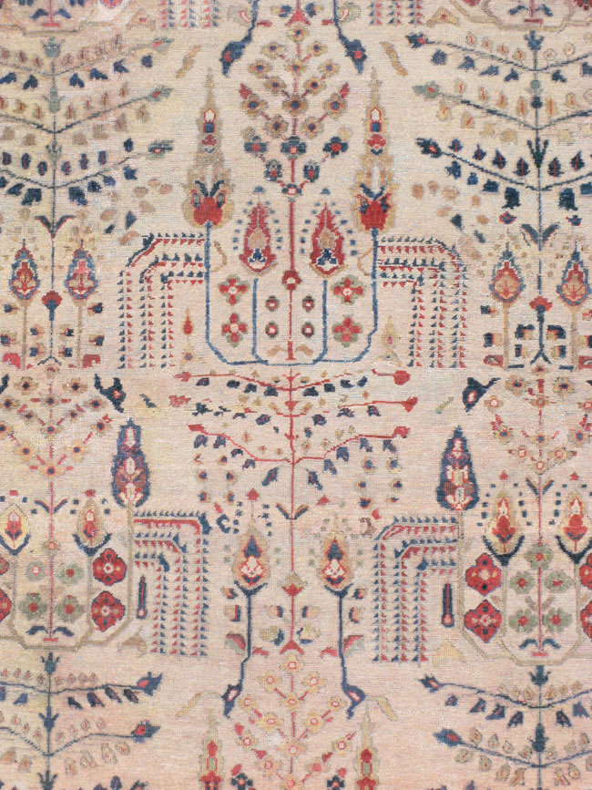 Antique Persian Mahal Carpet, No.9443 - Gsblank