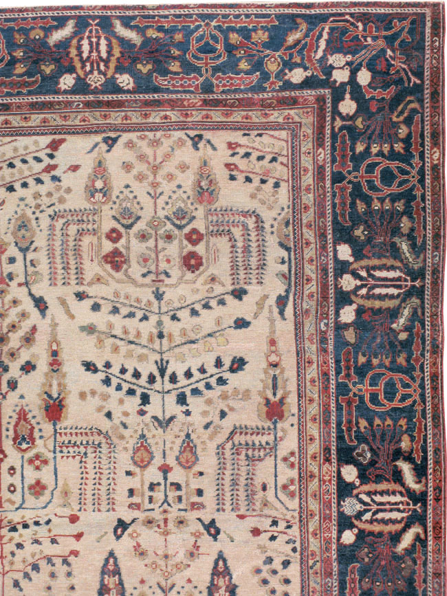 Antique Persian Mahal Carpet, No.9443 - Gsblank
