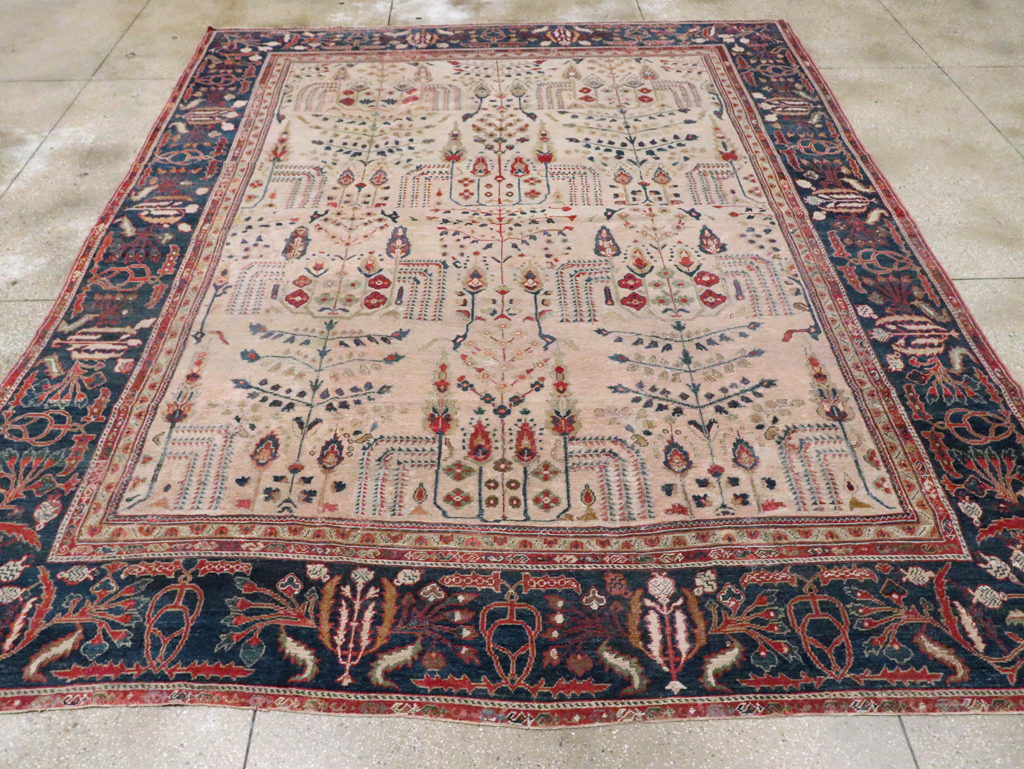 Antique Persian Mahal Carpet, No.9443 - Gsblank