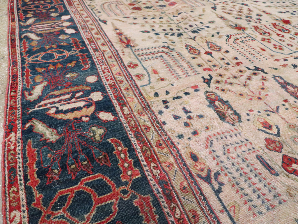 Antique Persian Mahal Carpet, No.9443 - Gsblank