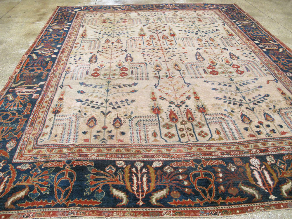 Antique Persian Mahal Carpet, No.9443 - Gsblank