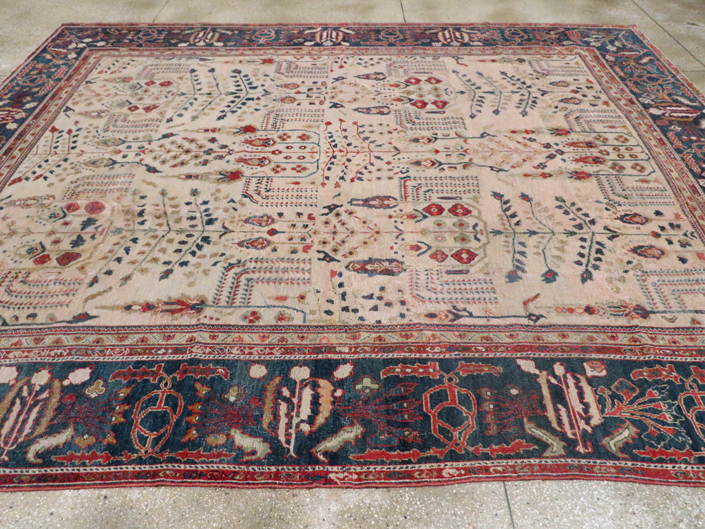 Antique Persian Mahal Carpet, No.9443 - Gsblank