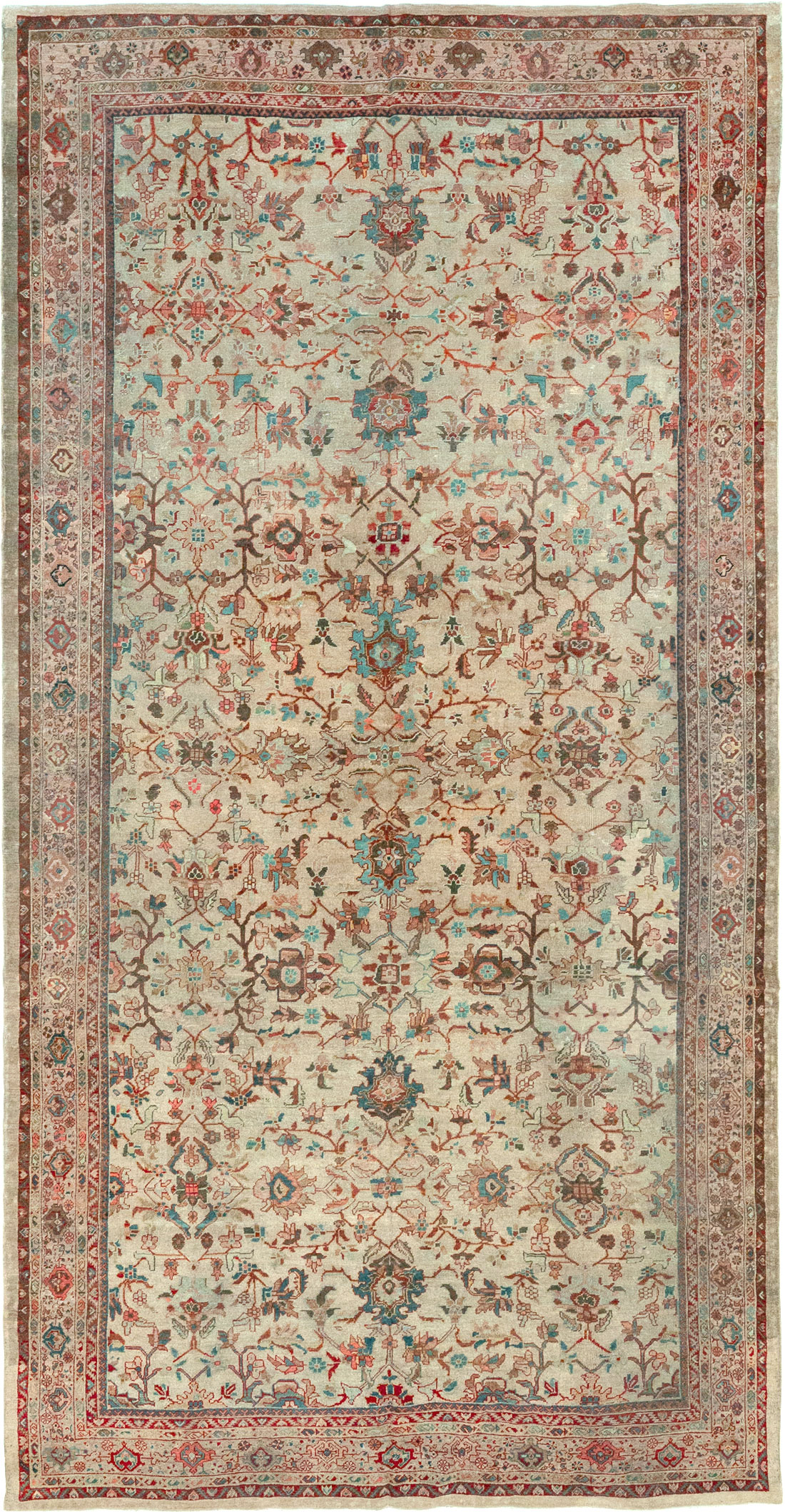 Antique Persian Mahal Gallery Rug, No.9457 - Gsblank